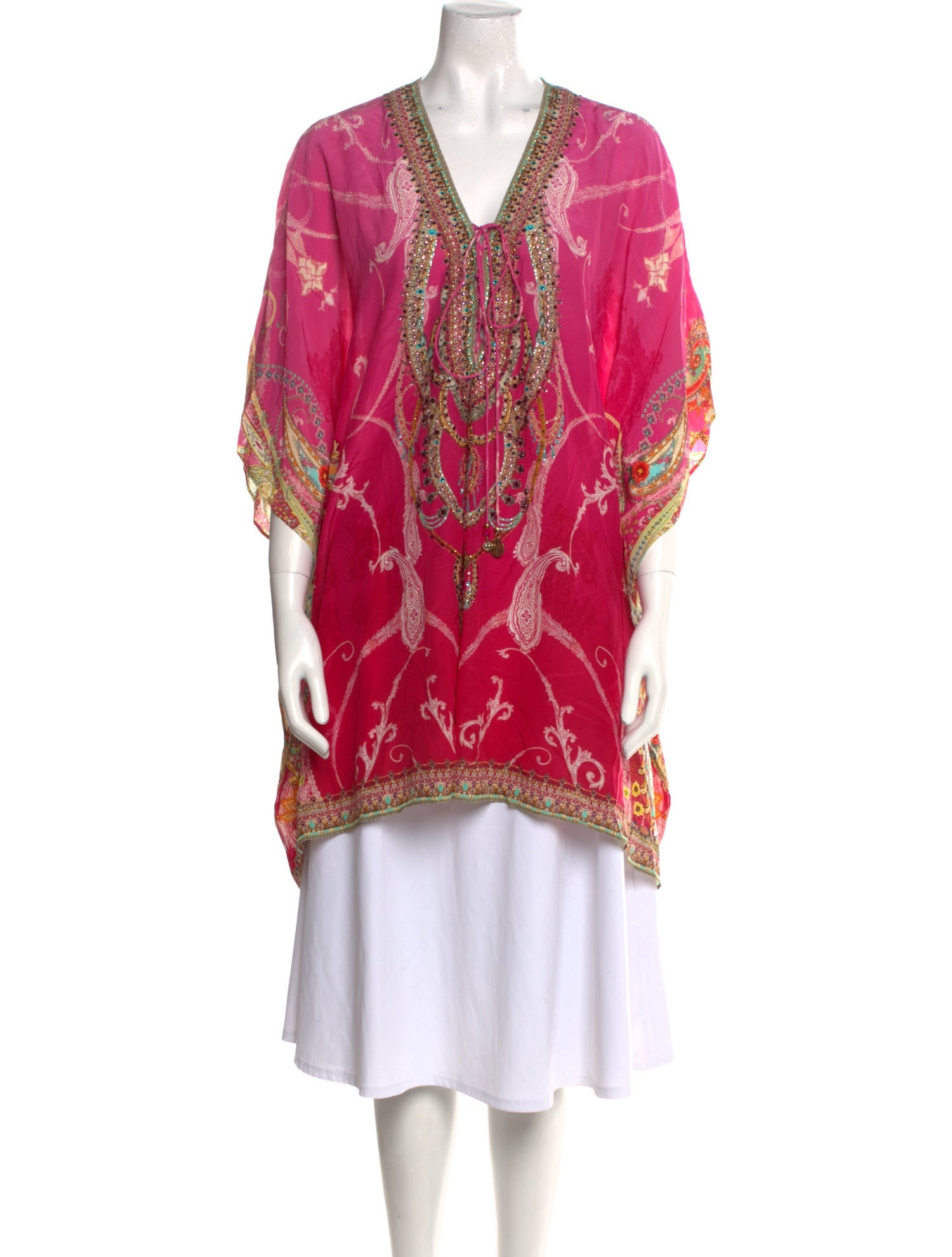 Camilla Silk Paisley Print Tunic