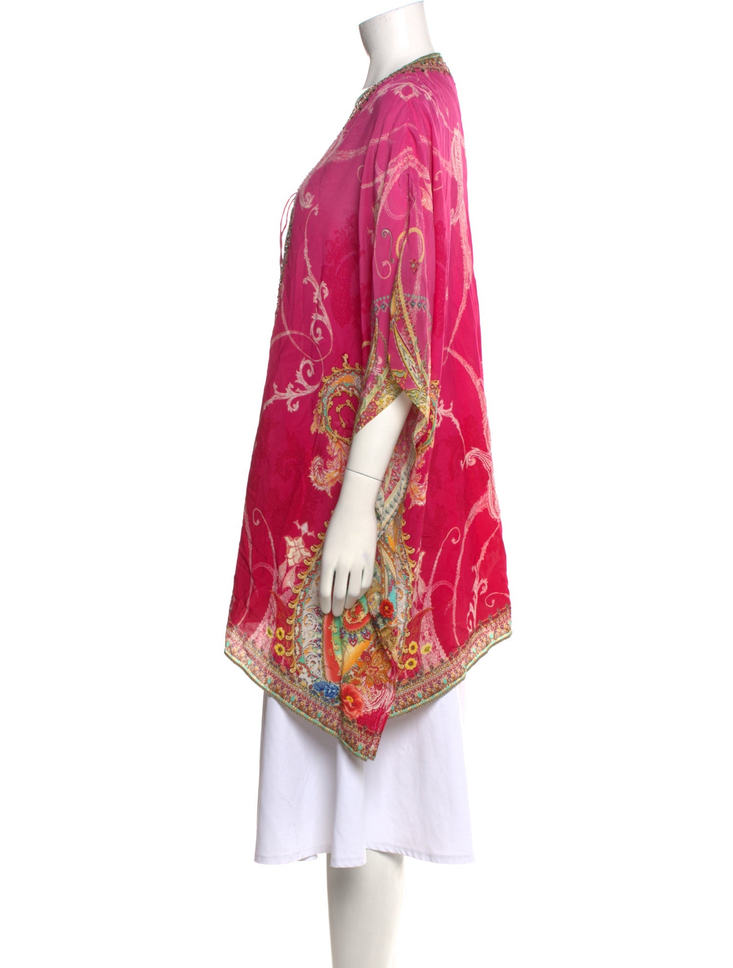 Camilla Silk Paisley Print Tunic