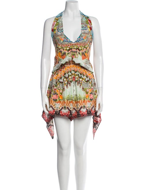 Camilla Silk Printed Romper