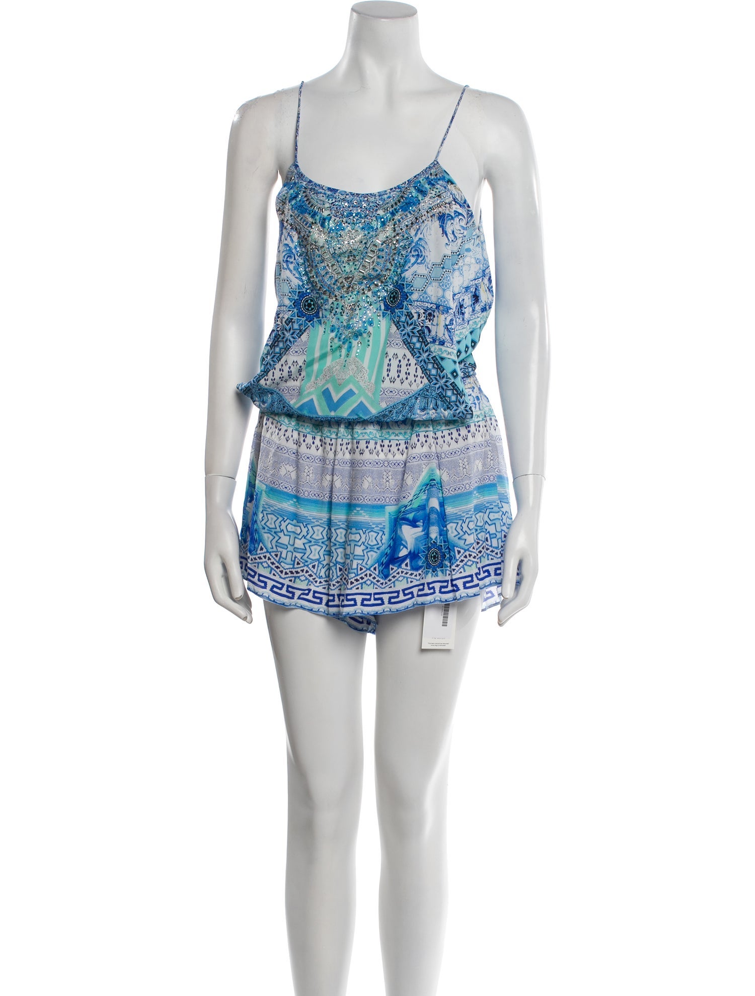 Camilla Silk Printed Romper