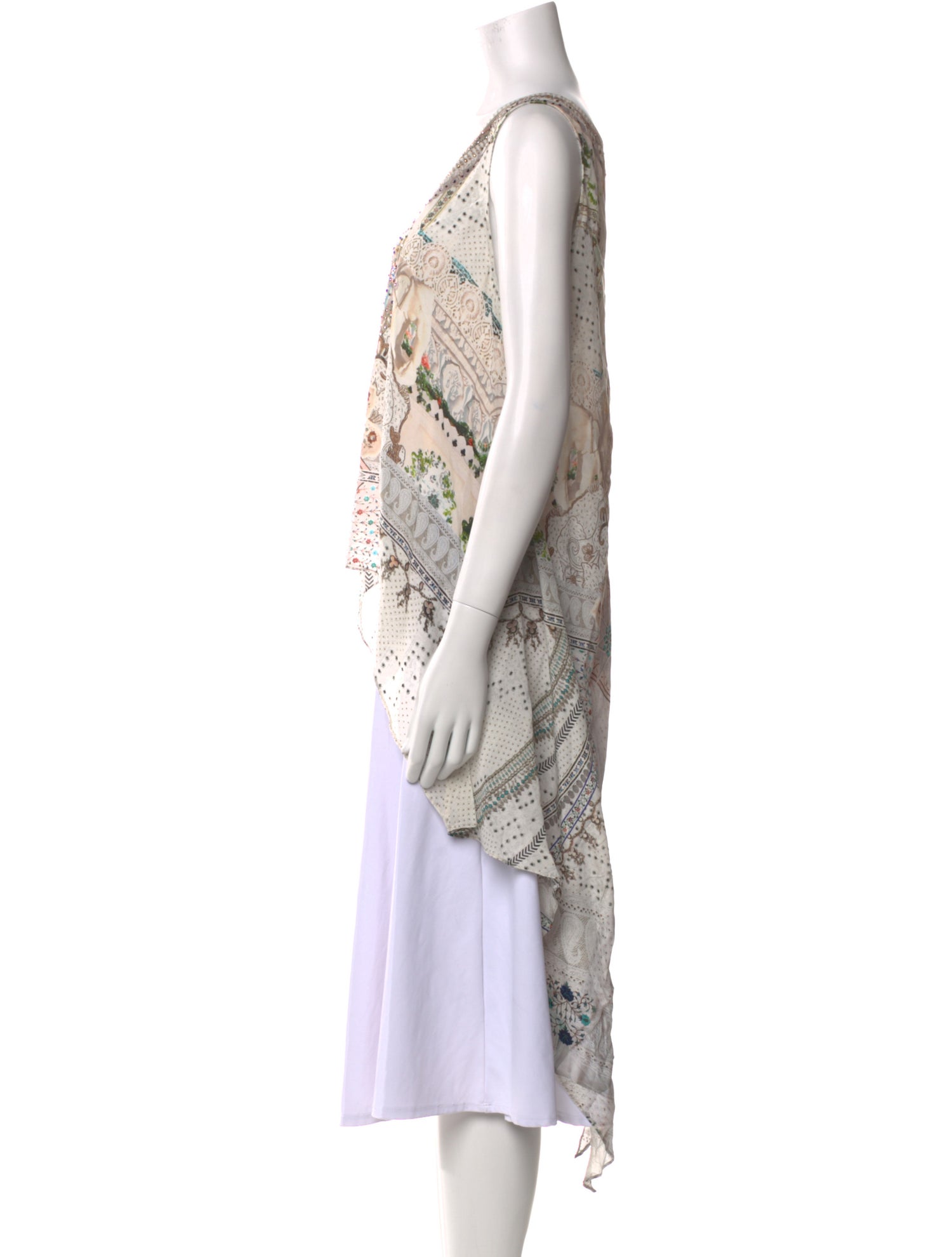 Camilla Silk Paisley Print Top