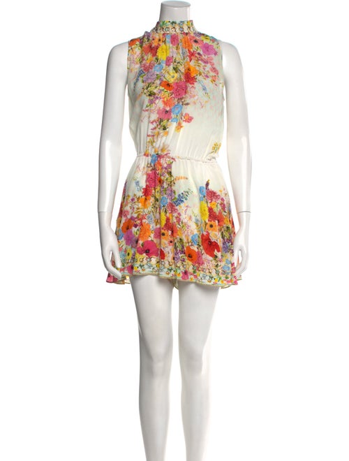 Camilla Printed Mock Neck Romper