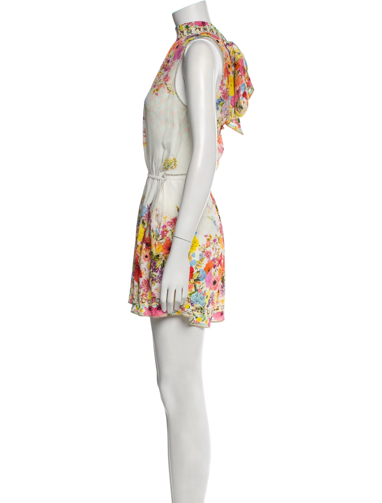 Camilla Printed Mock Neck Romper