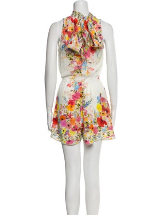 Camilla Printed Mock Neck Romper