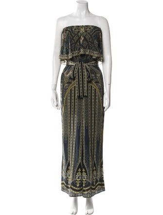 Camilla Printed Strapless Jumpsuit