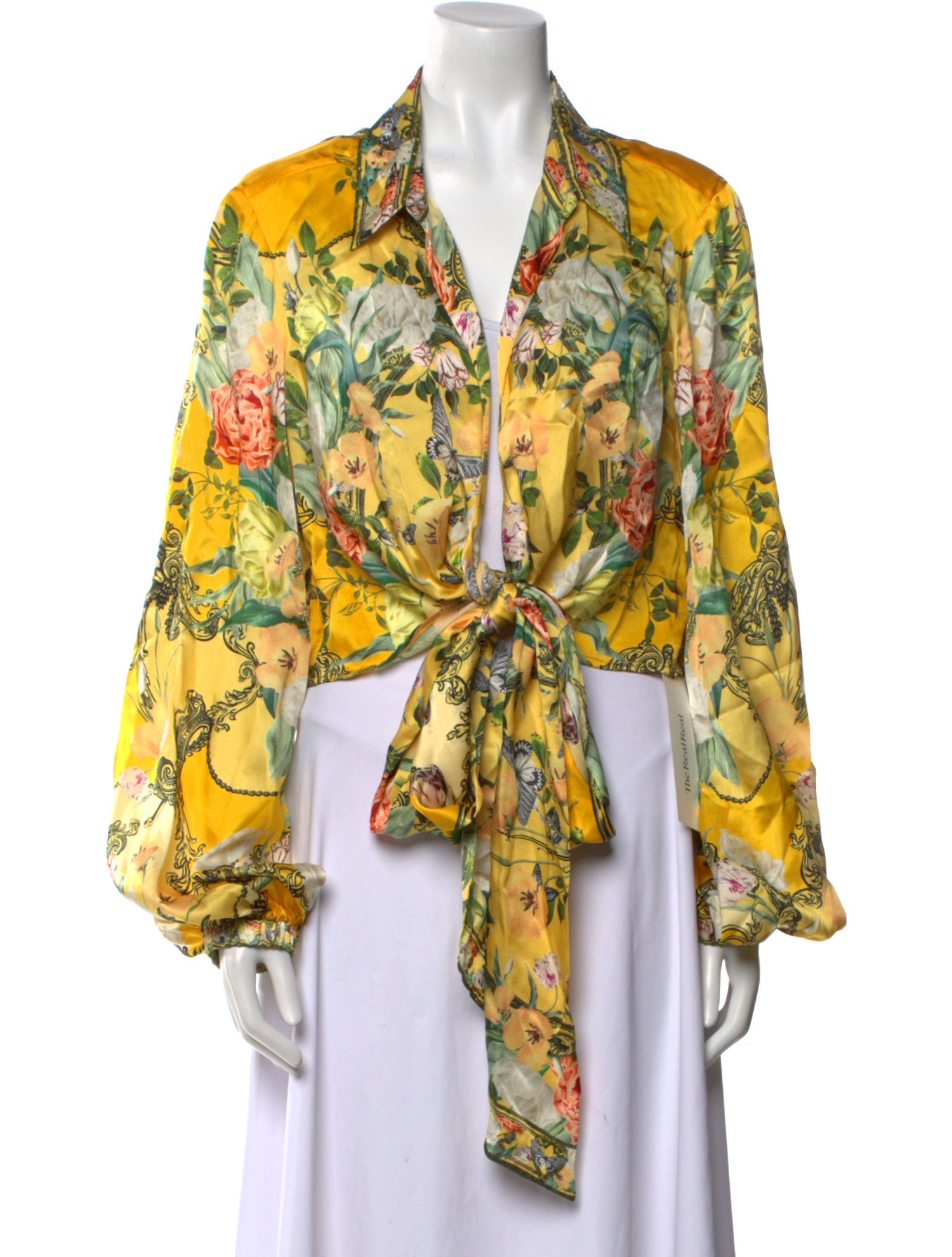 Camilla Silk Floral Print Blouse