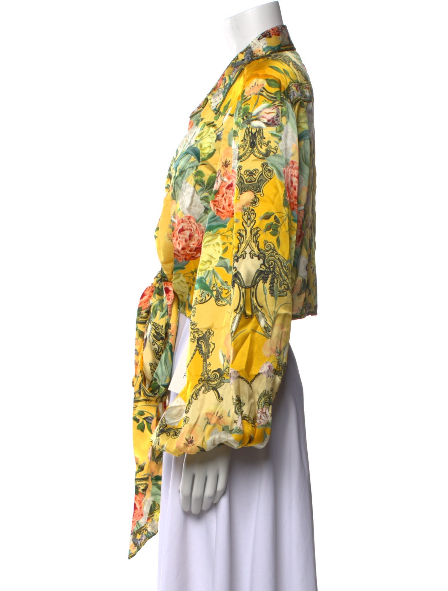 Camilla Silk Floral Print Blouse