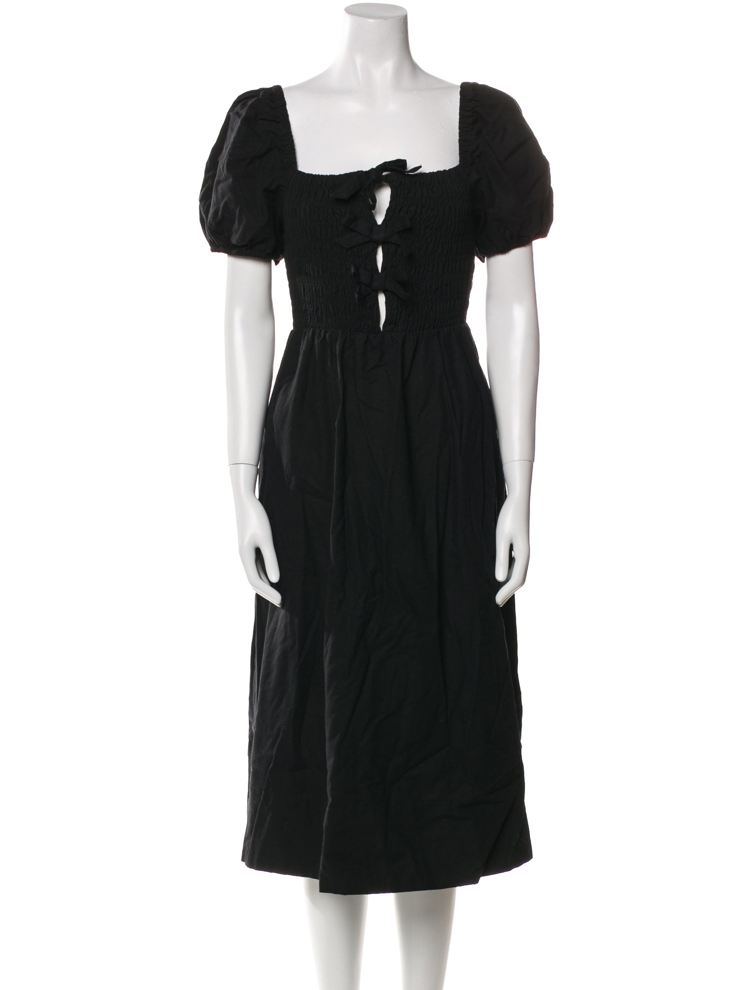 ASTR Square Neckline Midi Length Dress