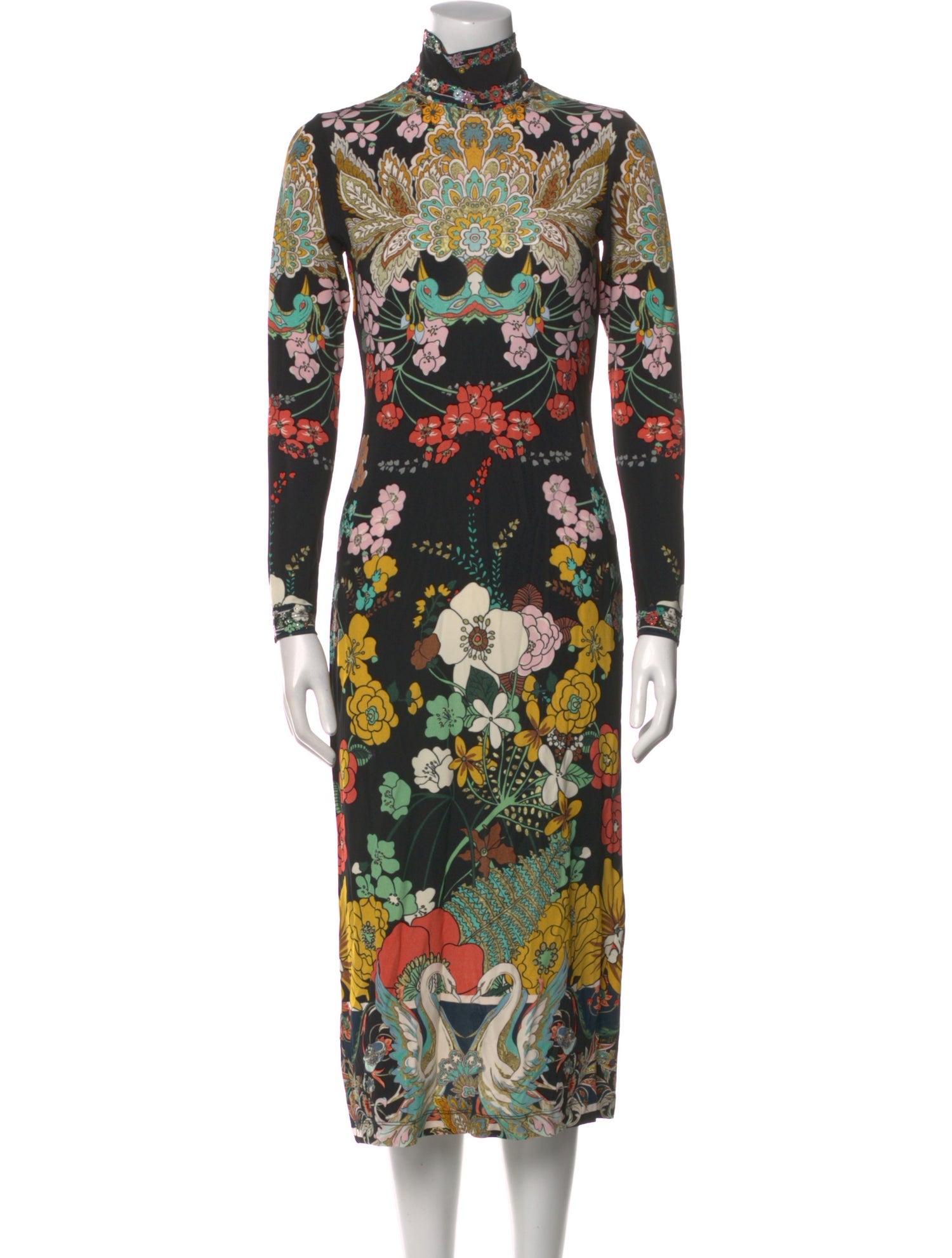 Camilla Floral Print Midi Length Dress
