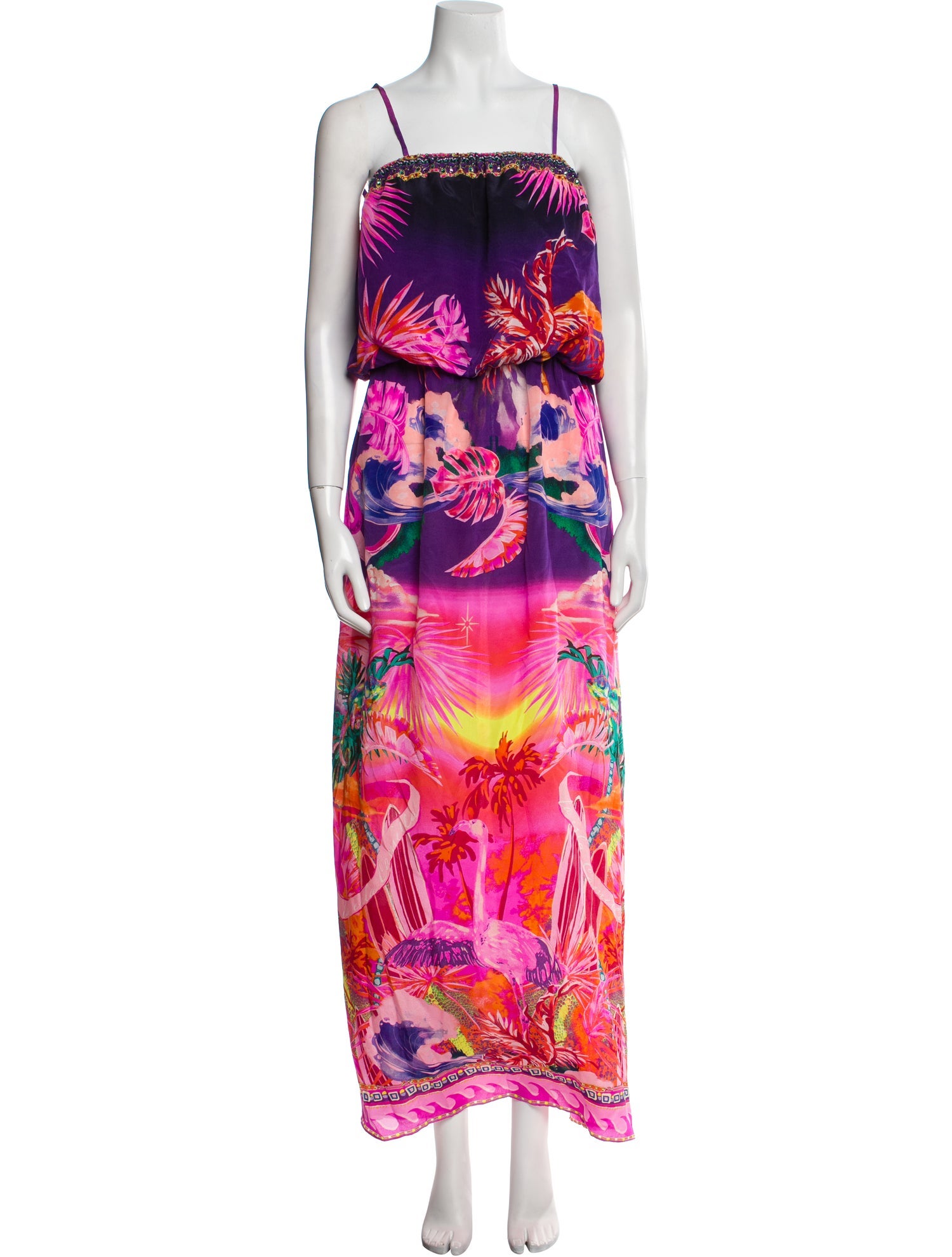 Camilla Silk Midi Length Dress