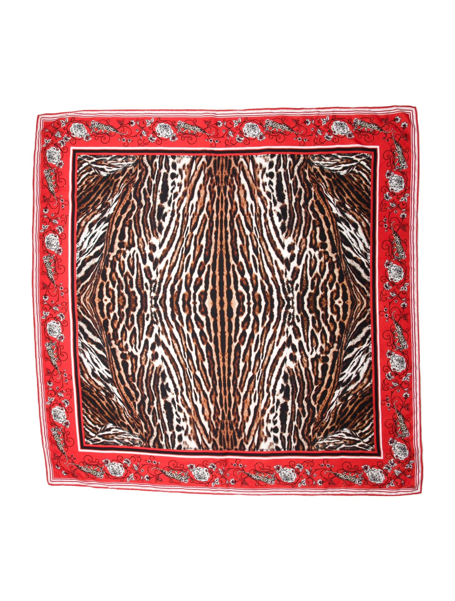 Camilla Silk Animal Print Scarf