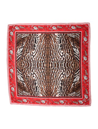 Camilla Silk Animal Print Scarf