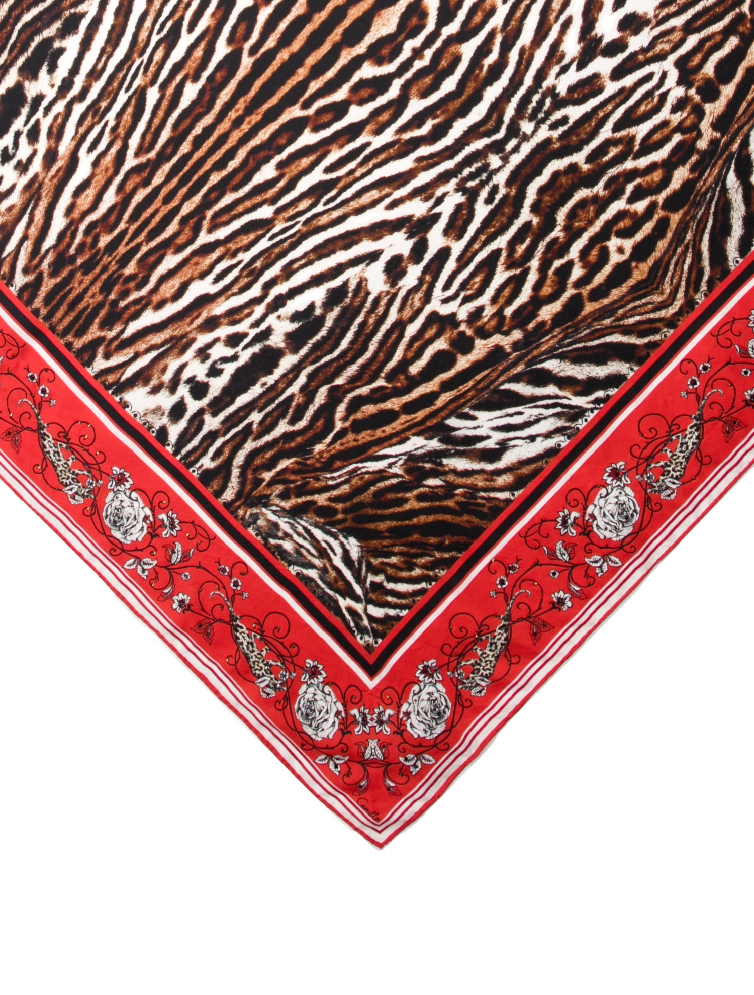 Camilla Silk Animal Print Scarf