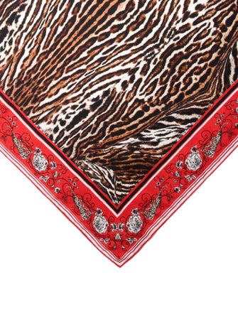 Camilla Silk Animal Print Scarf