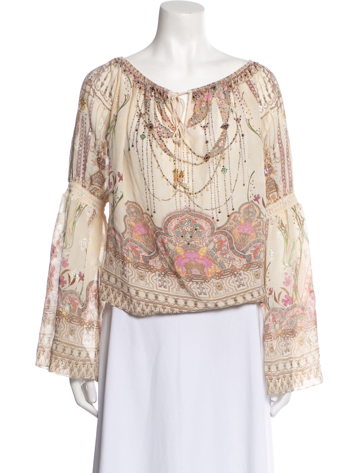 Camilla Silk Paisley Print Blouse