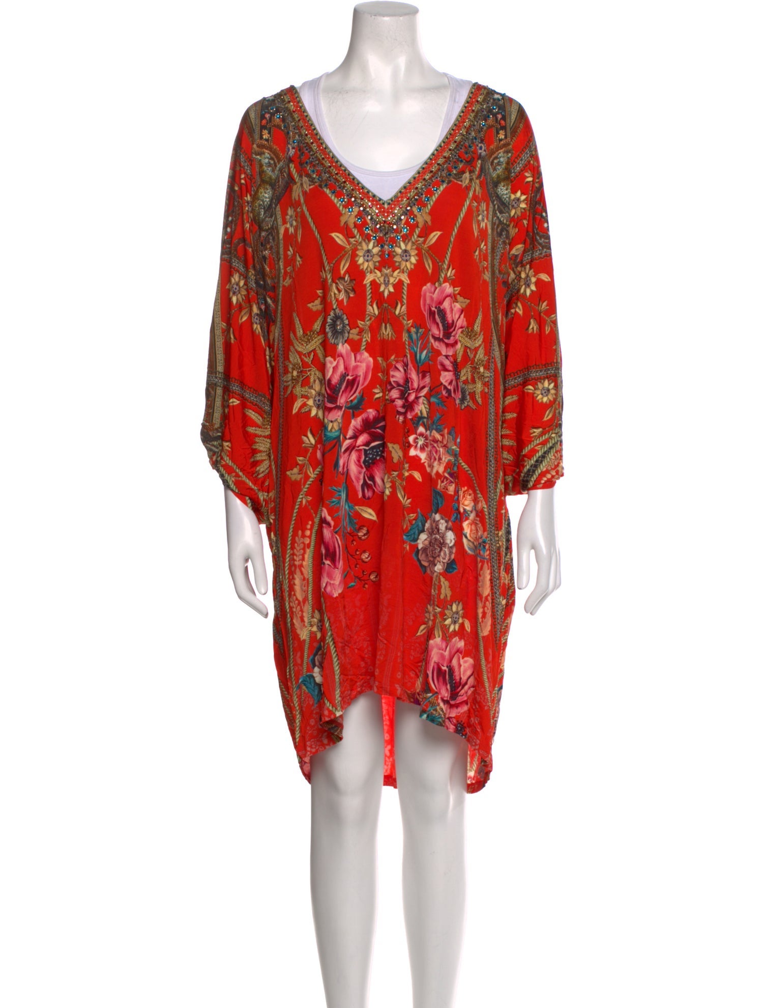 Camilla Floral Print V-Neck Tunic w/ Tags