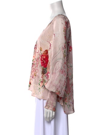 Camilla Silk Floral Print Blouse