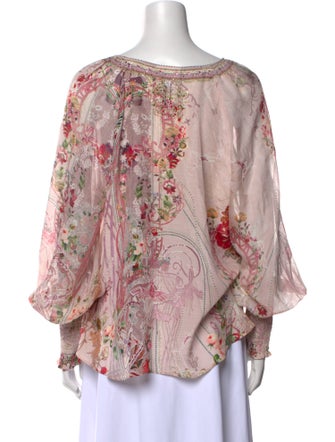 Camilla Silk Floral Print Blouse