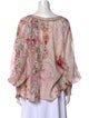 Camilla Silk Floral Print Blouse