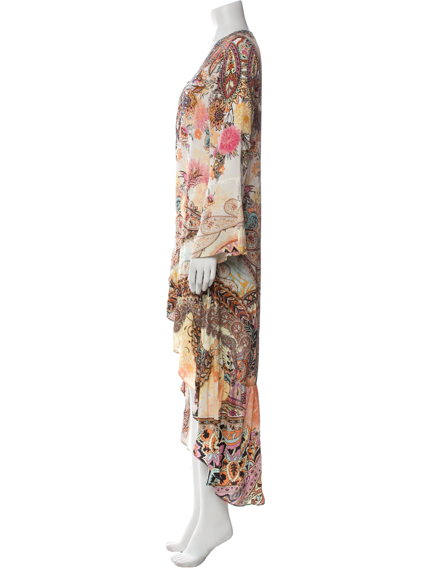 Camilla Paisley Print Long Dress