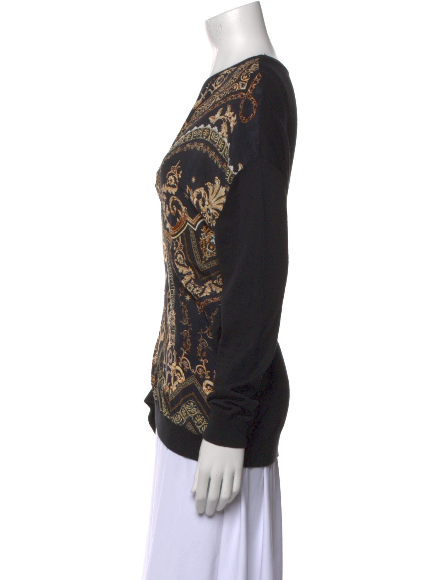 Camilla Printed Scoop Neck Sweatshirt