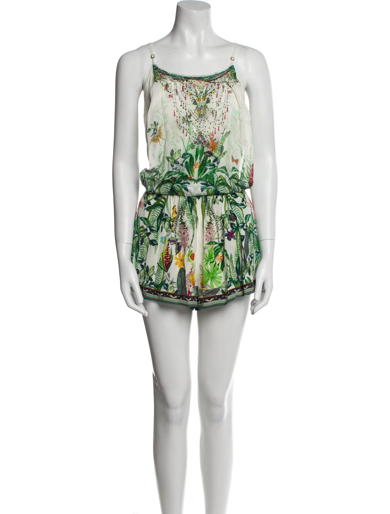 Camilla Silk Printed Romper