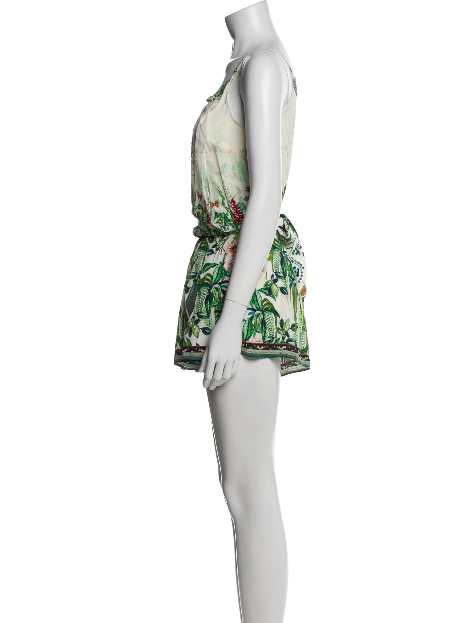 Camilla Silk Printed Romper