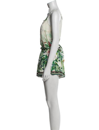 Camilla Silk Printed Romper