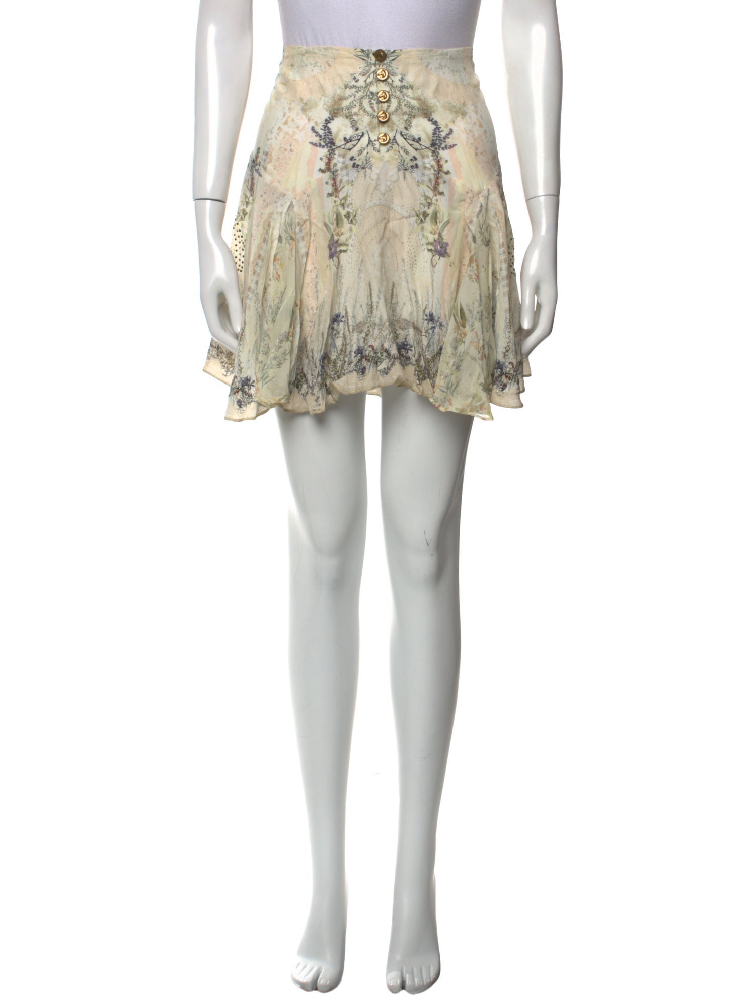 Camilla Silk Mini Skirt