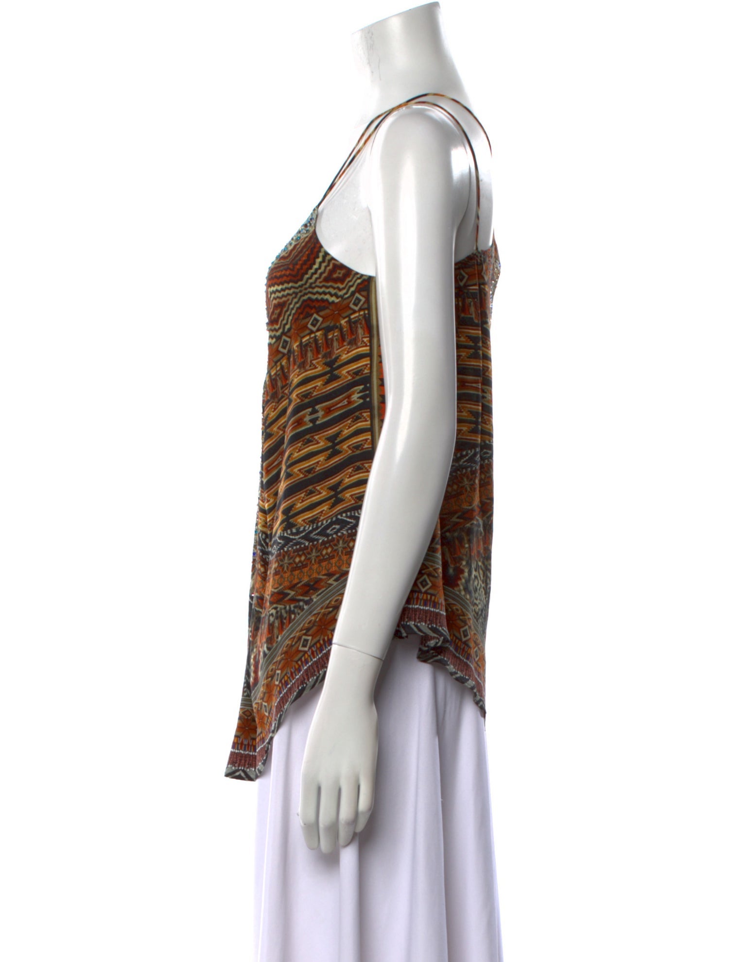 Camilla Silk Printed Top