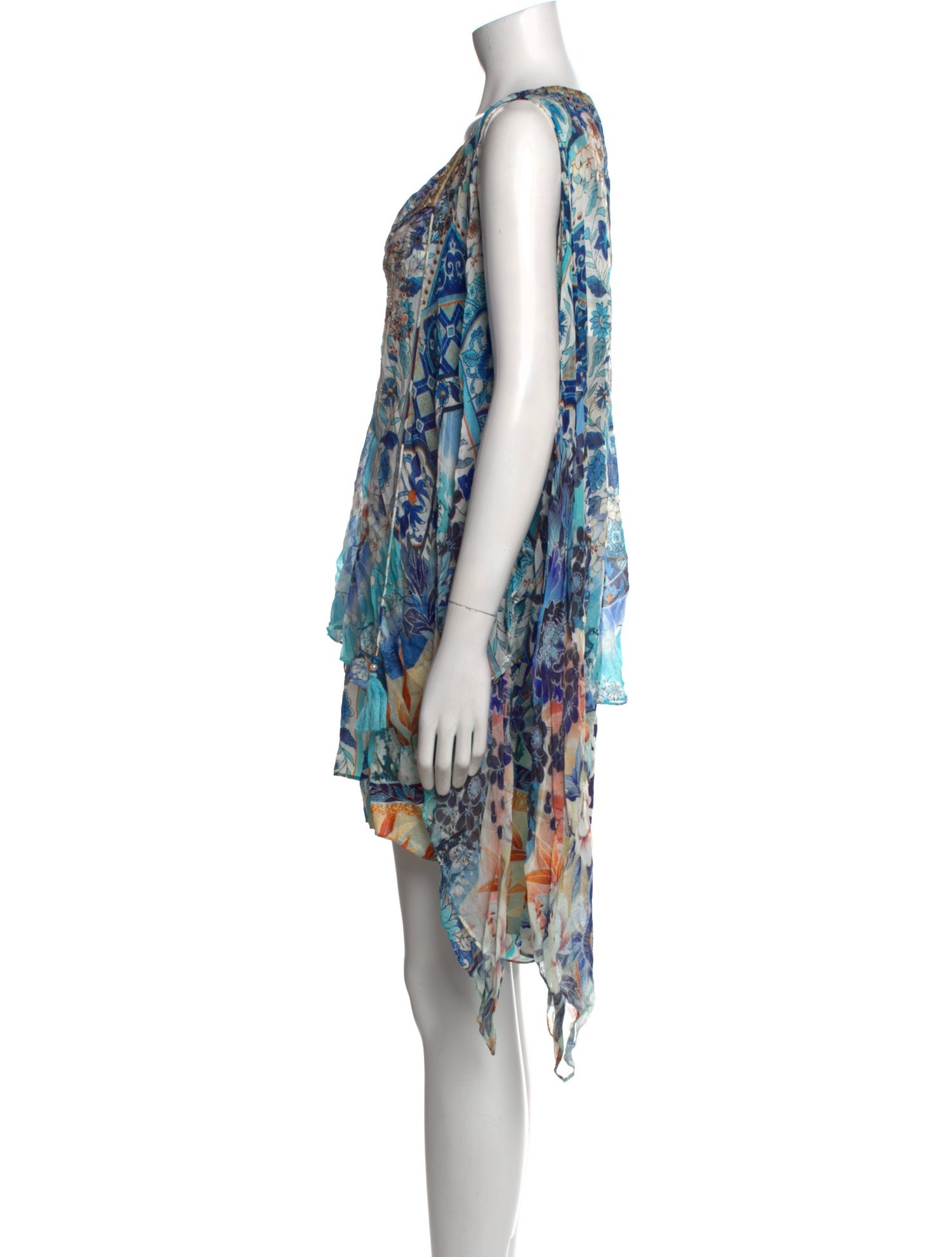 Camilla Silk Knee-Length Dress w/ Tags