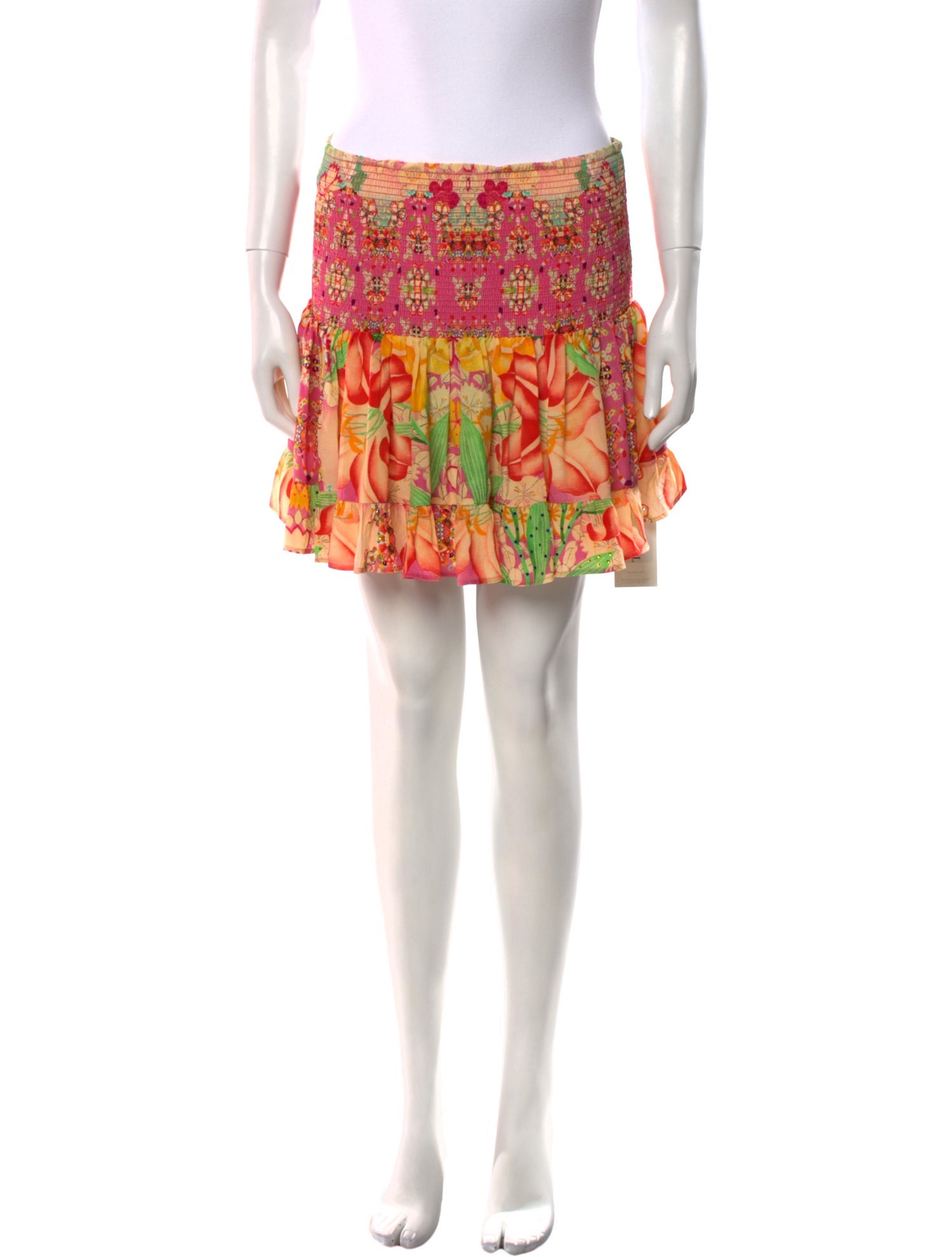 Camilla Silk Mini Skirt