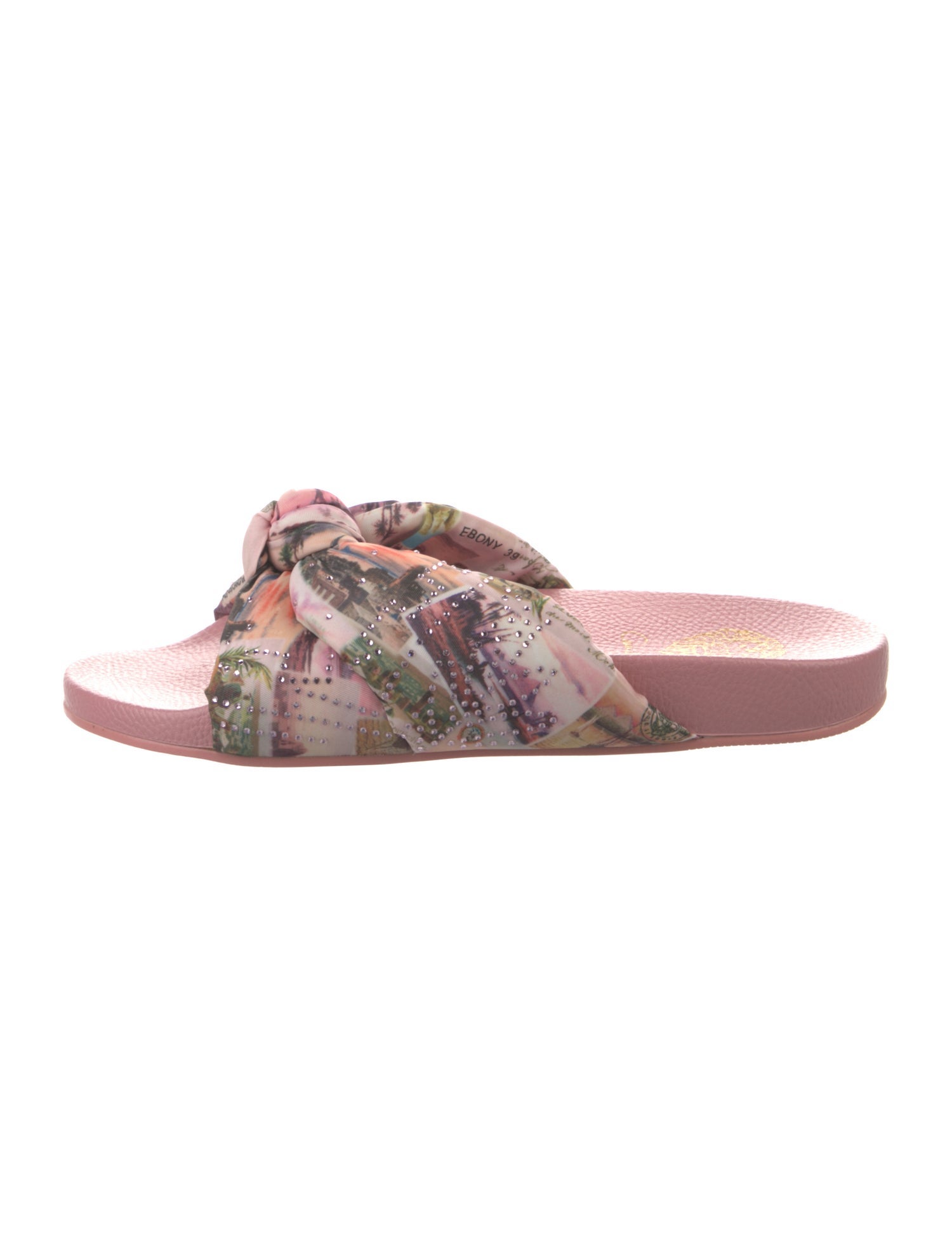 Camilla Printed Crystal Embellishments Slides