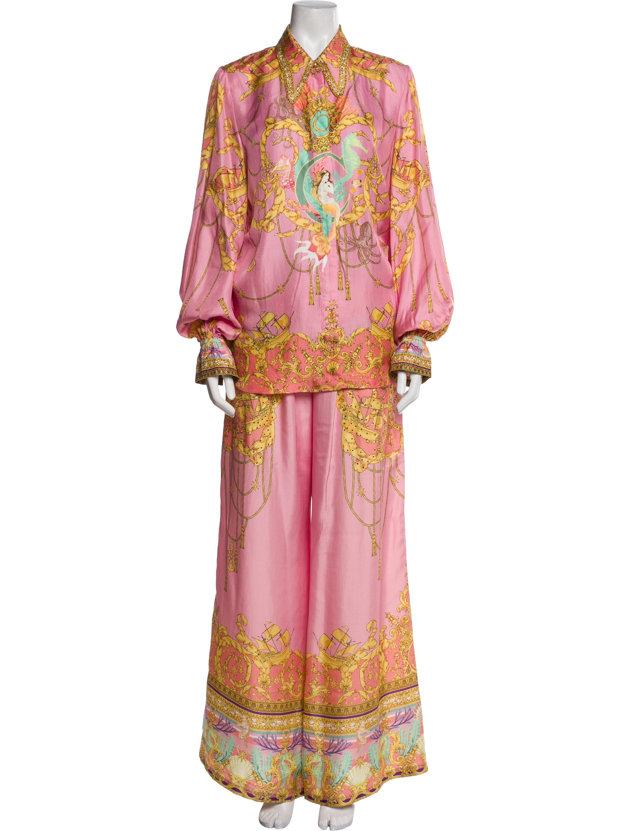 Camilla Silk Printed Pant Set