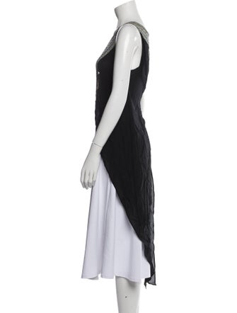 Camilla Silk Plunge Neckline Tunic