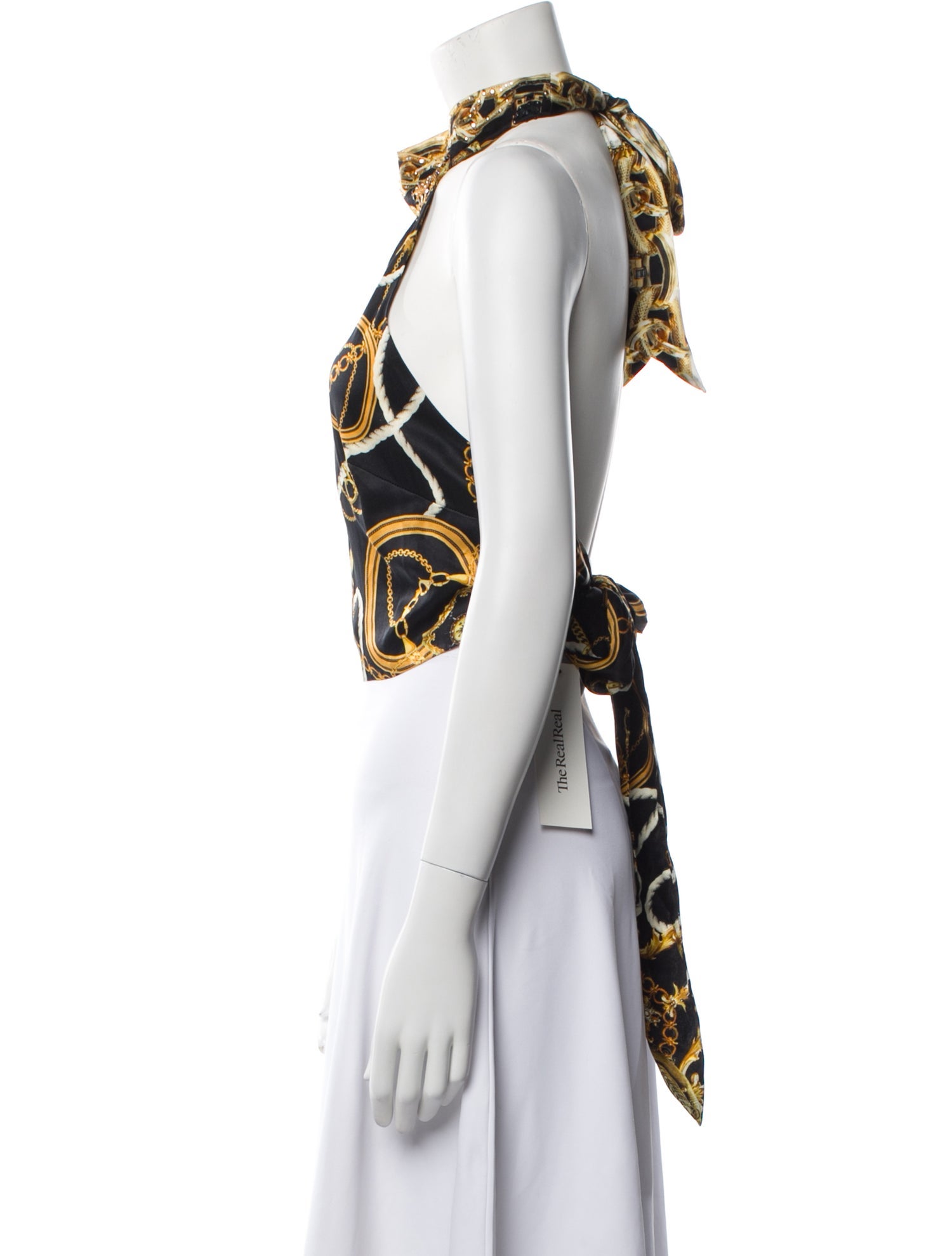 Camilla Silk Printed Crop Top