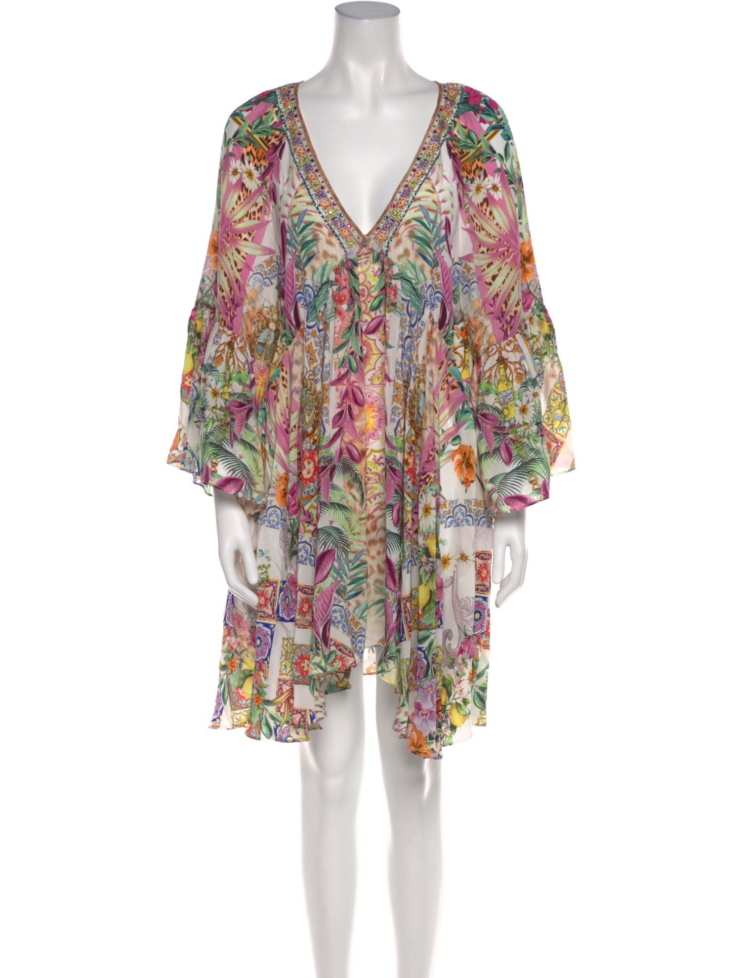 Camilla Silk Mini Dress w/ Tags