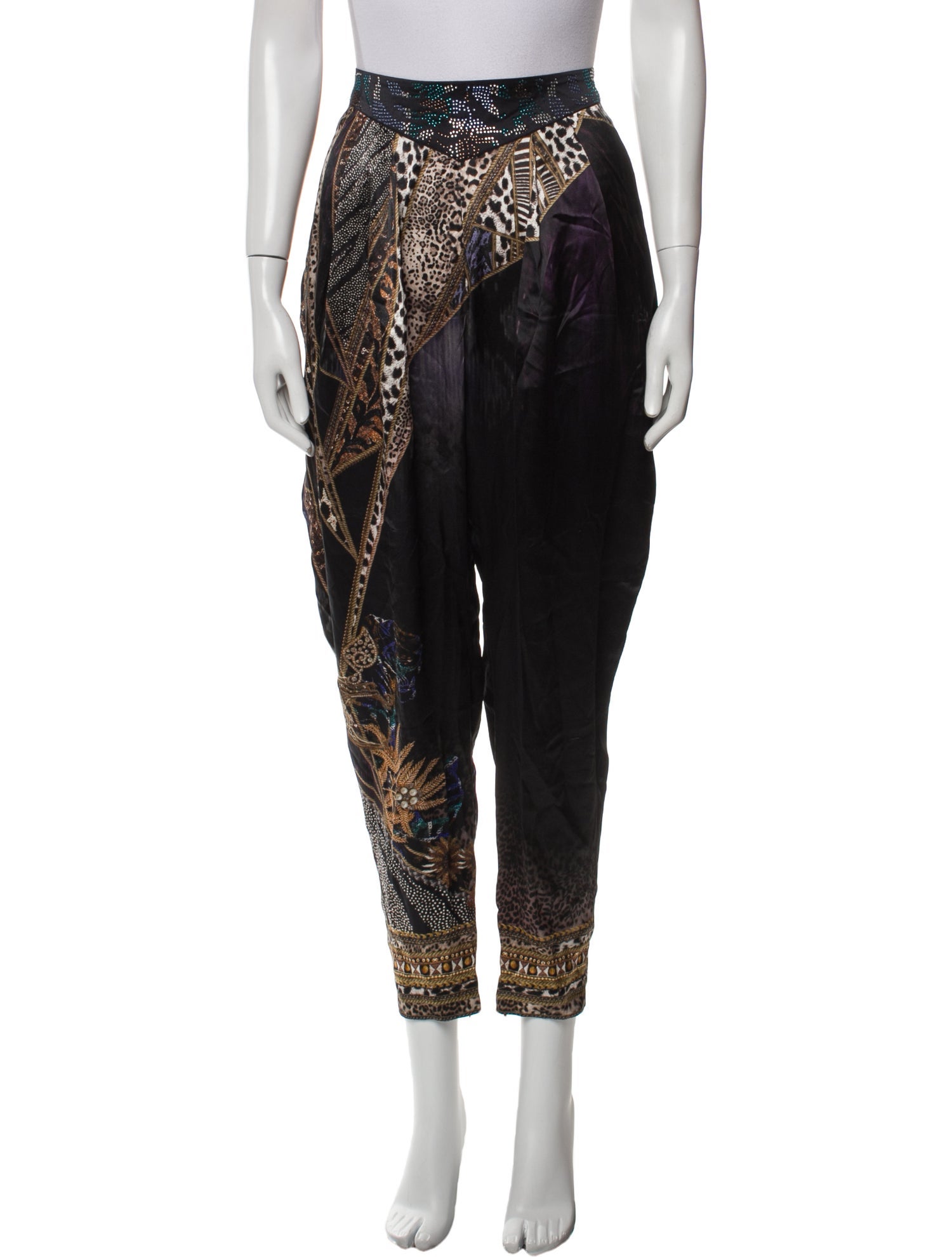 Camilla Silk Straight Leg Pants w/ Tags