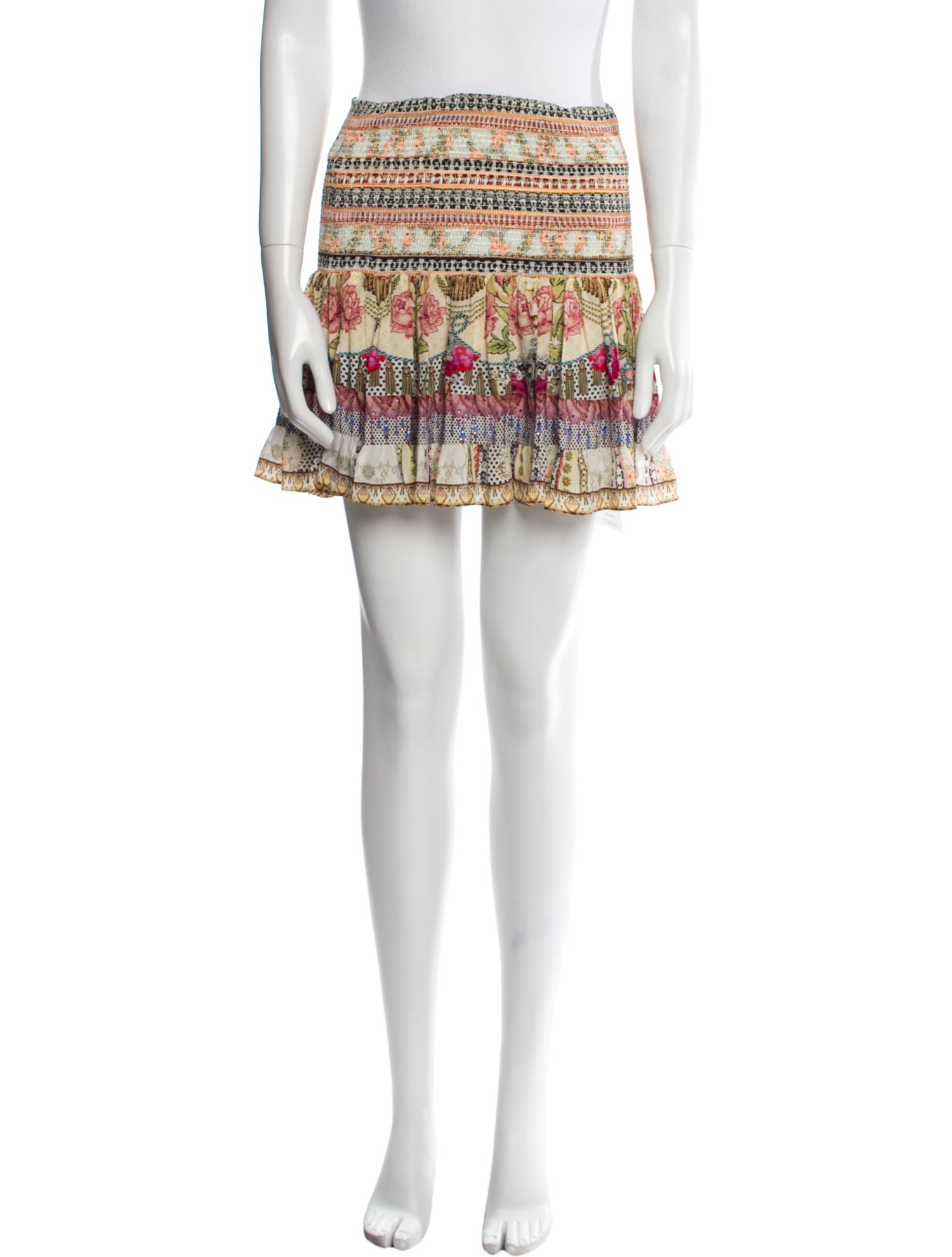 Camilla Silk Mini Skirt