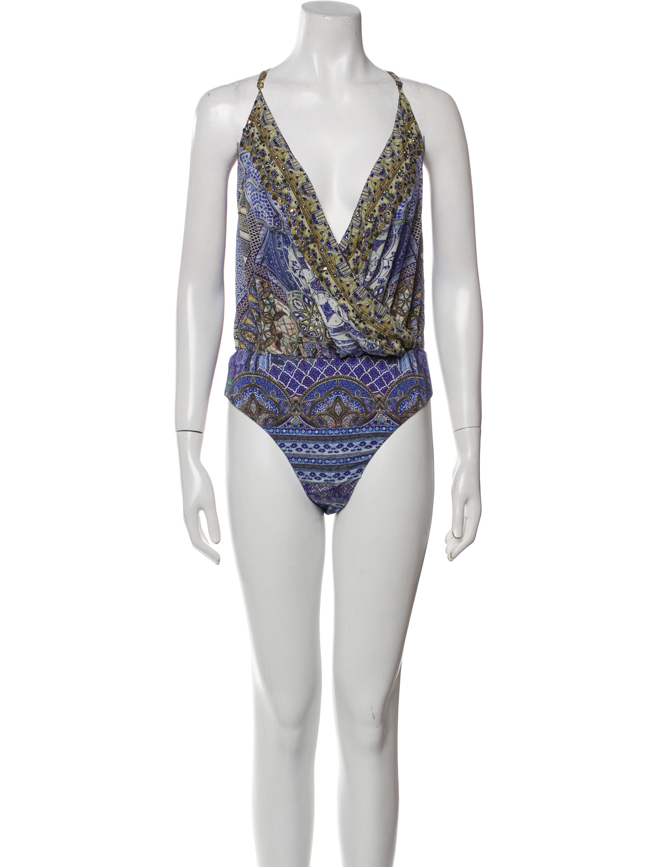 Camilla Silk Printed Bodysuit
