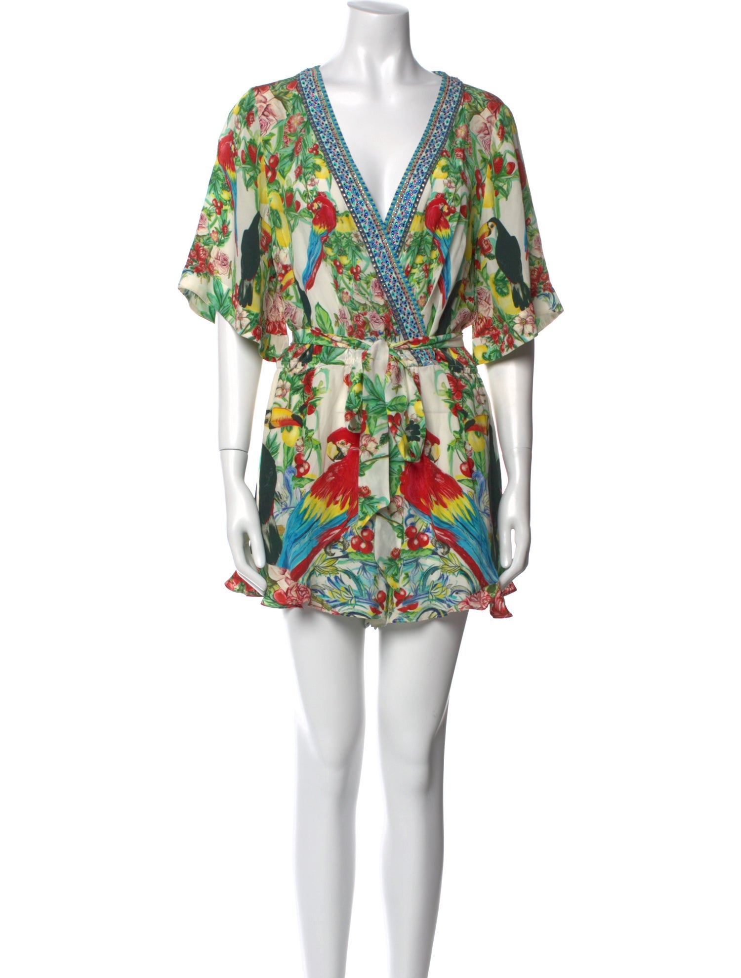 Camilla Silk Printed Romper