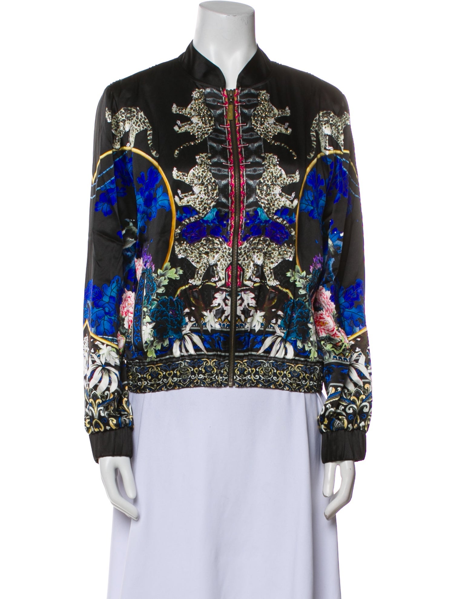 Camilla Silk Floral Print Evening Jacket