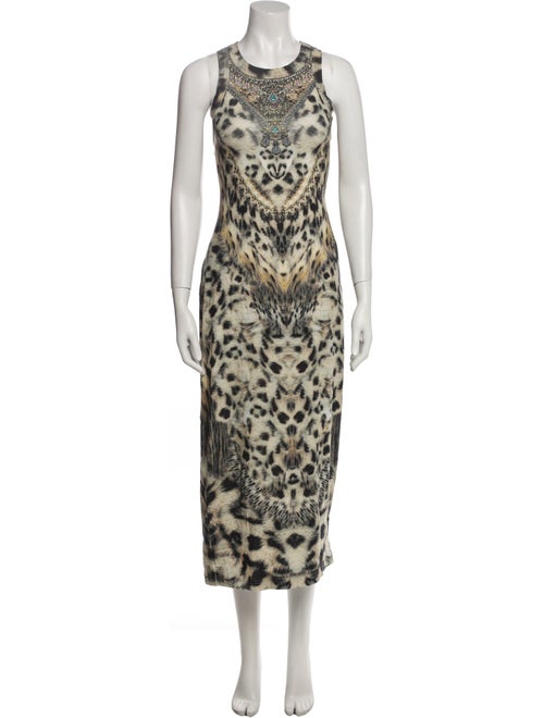 Camilla Animal Print Midi Length Dress