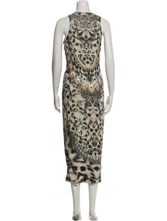 Camilla Animal Print Midi Length Dress