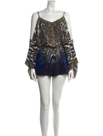 Camilla Silk Printed Romper