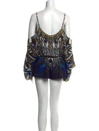 Camilla Silk Printed Romper
