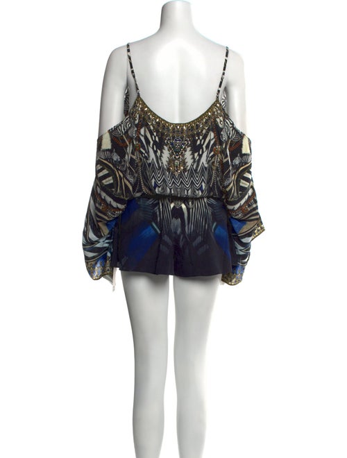 Camilla Silk Printed Romper