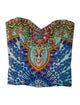 Camilla Silk Printed Crop Top