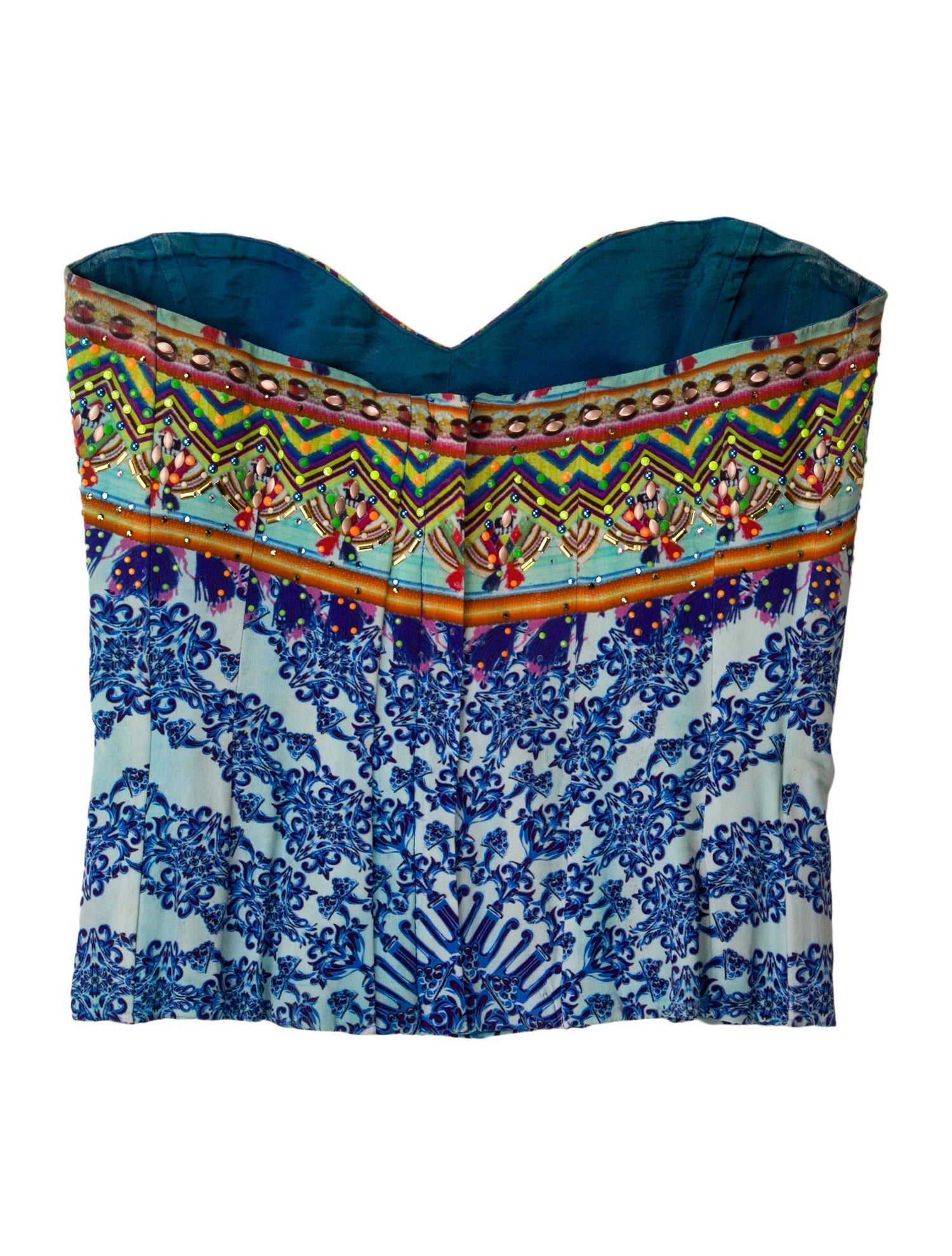 Camilla Silk Printed Crop Top