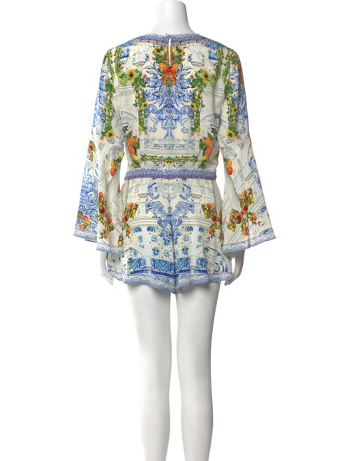 Camilla Silk Printed Romper